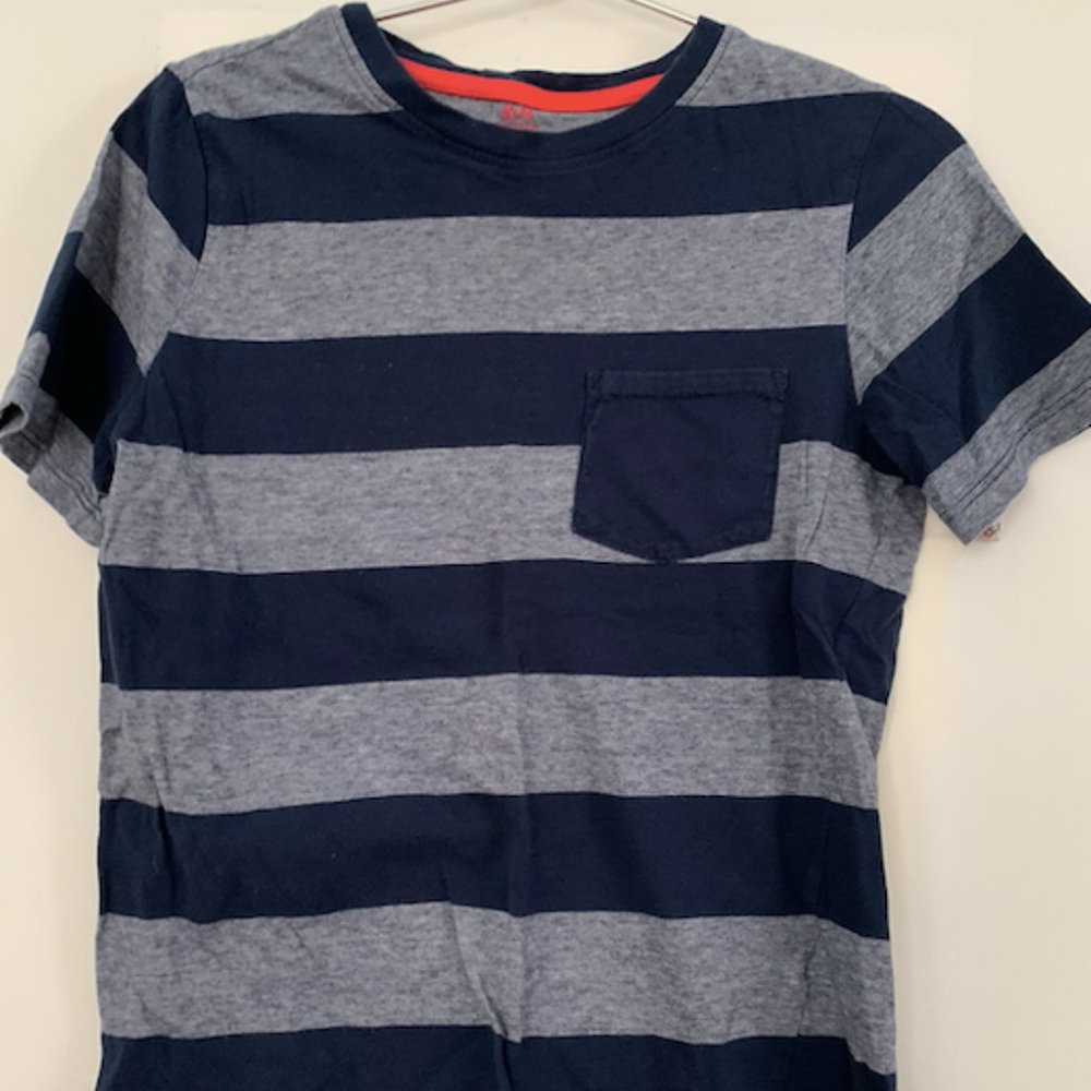Blue striped t-shirt